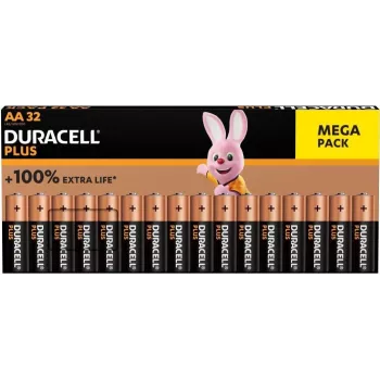 Sārma baterijas Duracell Batterie Plus AA 32 iepakojumā — AA izmērs, 1,5 V (00216913)