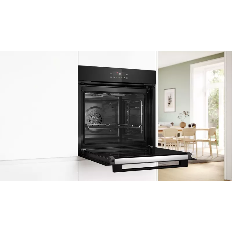 BOSCH Serie 2 HBA571BB4 krāsns 71 L 3600 W Melna + BOSCH HEZ538000 sliedes