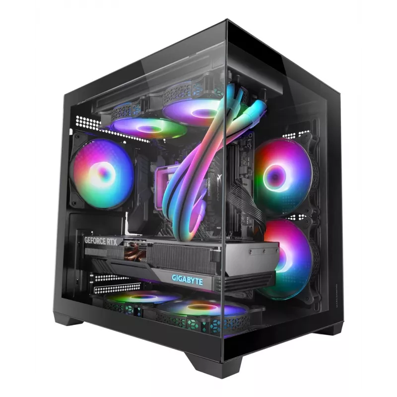 Mars Gaming MC-VIEW2 Mini Tower melns