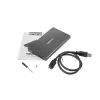 NATEC RHINO GO korpuss USB 3.0 2,5'' SATA HDD/SSD, melns alumīnijs