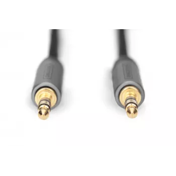 Digitus Audio savienojuma kabelis 3,5 mm ligzda–3,5 mm ligzda 1,8 m melns