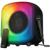 Skaļrunis SVEN PS-555, melns, jauda 65 W (RMS), TWS, Bluetooth, USB, microSD, tālvadības pults, litija baterija