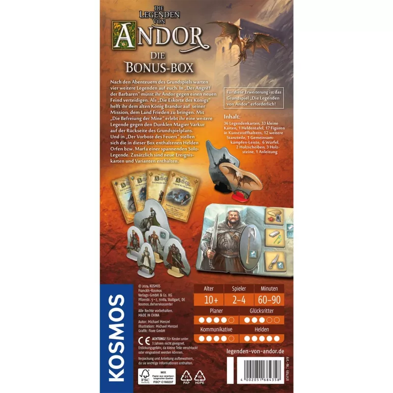 Die Legenden of Andor - Die Bonus-Box, galda spēles paplašinājums