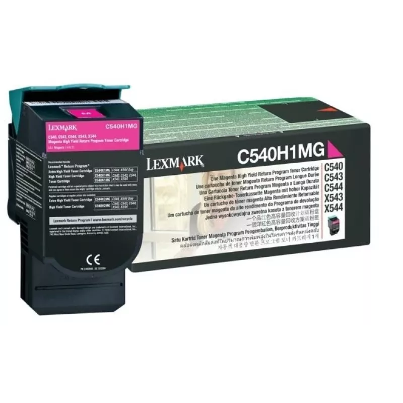 Lexmark C540H1MG - tonera kārtridžs fuksīna krāsā - priekš C540, C543, C544, C546, X543, X544, X546, X548