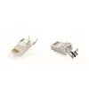 RJ45 savienotāji GEMBIRD CAT7 8P8C apzeltīti 15µ FTP/SFTP, iepakojumā 100 gab.