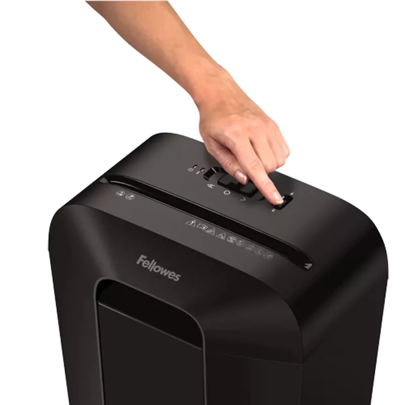 Fellowes Powershred LX41 papīra smalcinātājs, daļiņu smalcināšana, melns