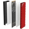 Dzesētājs/Radiators Jonsbo M.2-3 RED Melns Sarkans 24.4mm 73mm 9.6mm