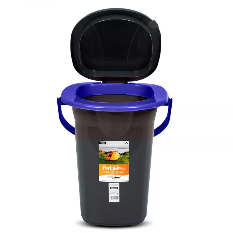 Atkritumu tvertne Greenblue GB320BB Melni Zila Plastmasa 19L