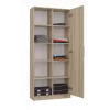 Biroja grāmatu skapis Top e shop RD-80 SONOMA KPL, ozola apdare, 10 plaukti, 800×300×1820 mm, skaidu plātnes rāmis