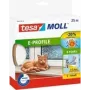 Blīvējuma lente Tesa E-Profile balta 05464-00100-02 malu un šuvju blīvēšanai