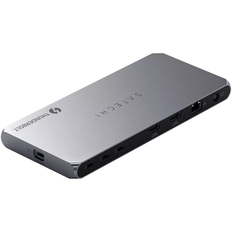 Satechi Thunderbolt 4 Dock ST-DT4MDM-EU — Thunderbolt 4 dokstacija, 2× HDMI 2.0, 2× USB-A 3.2