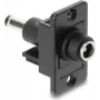 Paneļa montāžas līdzstrāvas mucveida adapteris DELOCK 5.5x2.5 mm uz 5.5x2.1 mm, modelis 91120
