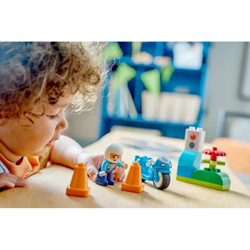 LEGO DUPLO 10471 Zilais policijas motocikls