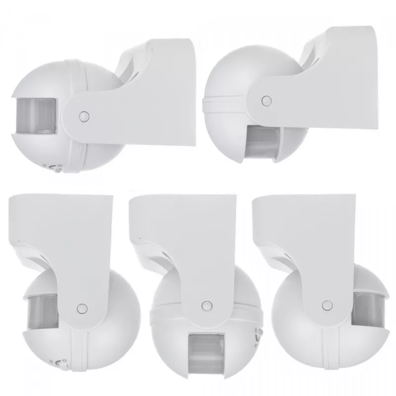 Kustības sensors MACLEAN MCE358 W — klātbūtnes PIR sensors, balts