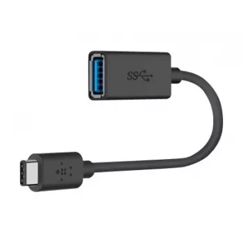 Belkin USB 3.0 USB-C uz USB-A adapteris, 5 Gbps, melns