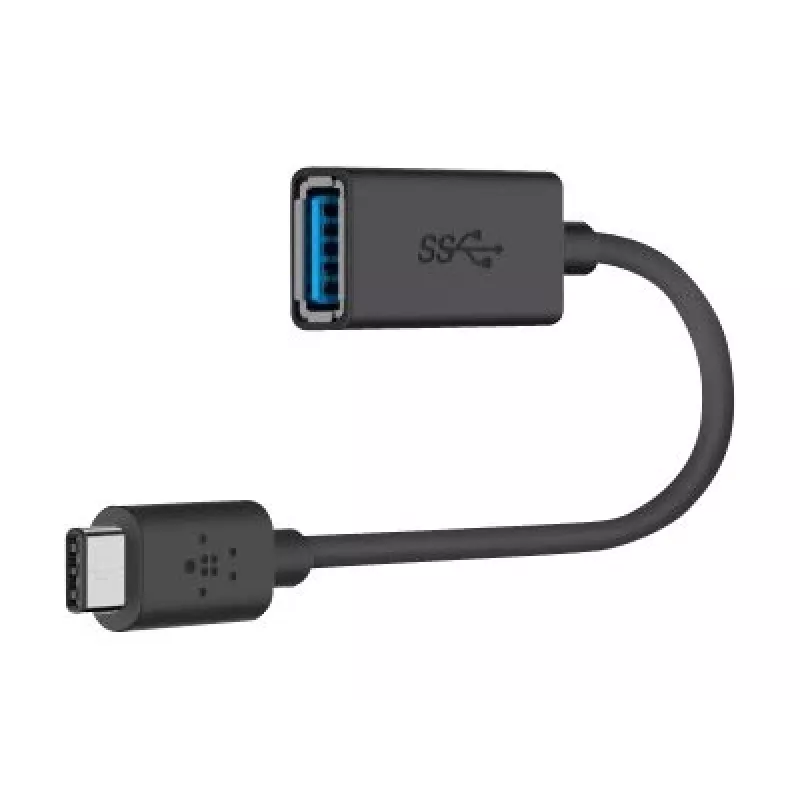 Belkin USB 3.0 Socket 5GBit/s USB-C uz USB-A 1m Pelēks (F2CU036BTBLK)