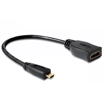 HDMI kabelis DeLOCK 65391 0.23 m A tipa uz D tipu melns