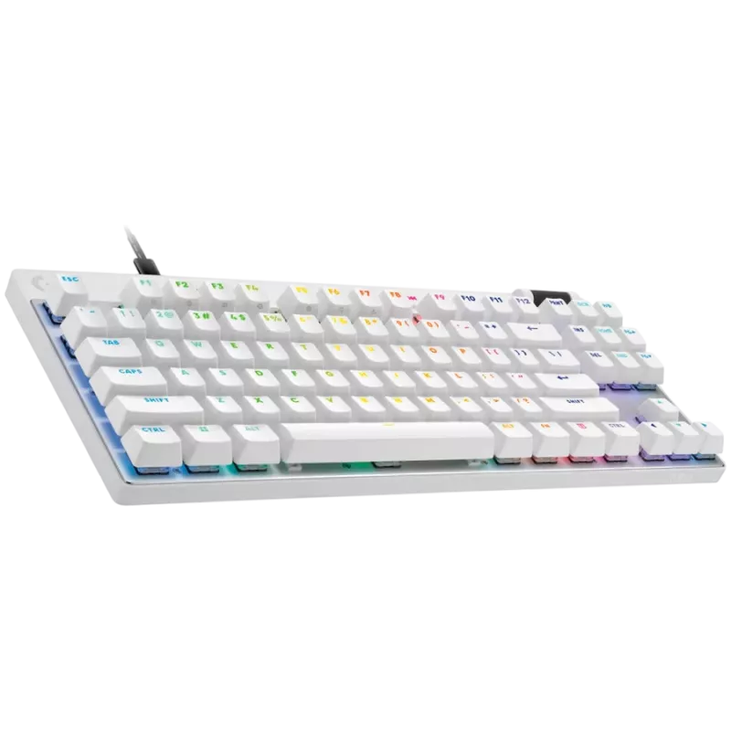 LOGITECH G PRO X TKL RAPID spēļu tastatūra - BALTA - US INT'L - USB - EMEA28i-935 - LINEĀRA
