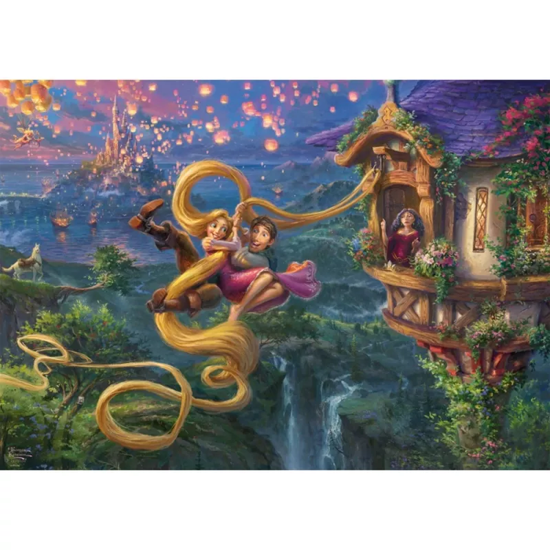 1000 gab. puzle Schmidt Spiele Thomas Kinkade Studios “Rapunzel: Tangled Up in Love” – 1000 gab.
