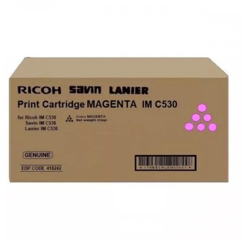 Ricoh 418242 tonera kasetne 1 gab. Oriģināla Purpursarkana