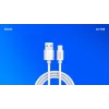 USB 2.0 kabelis SAVIO CL-168, USB A (vīrišķais) uz USB C (vīrišķais), 3 m, balts