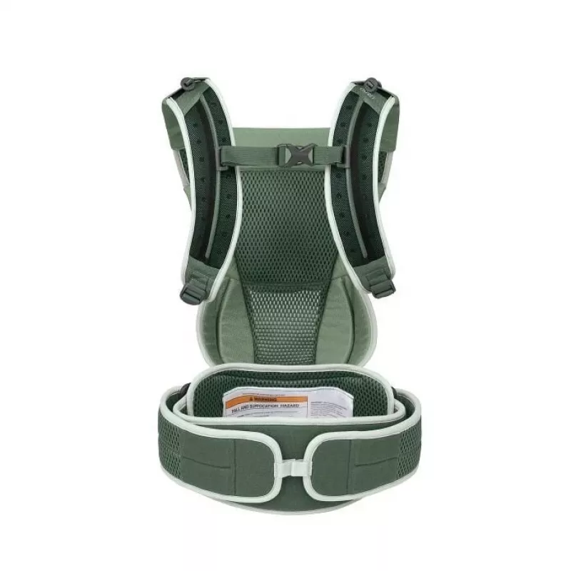Bērnu nēsātājs Osprey Poco Soft (modelis 10006178/818/O/S) zaļā krāsā — rāmja tipa mazuļa nēsātājs pārgājieniem