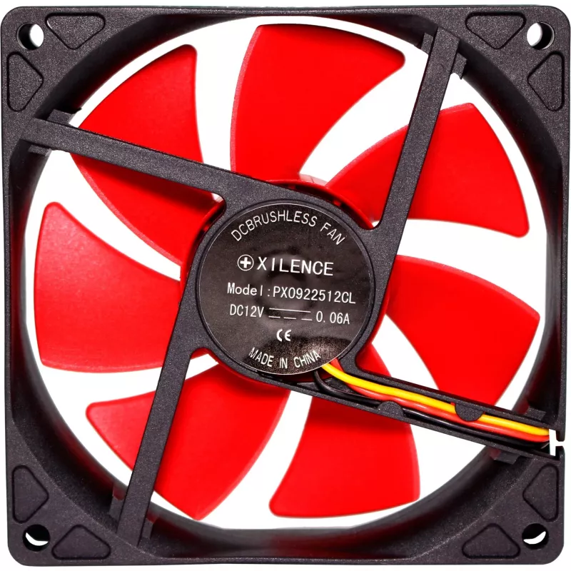 Xilence XF038 92mm sarkans korpusa ventilators