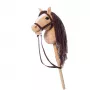 Rotaļu zirgs uz kociņa HOPPIHORSE Hobby Horse A4 bēšs