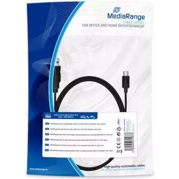 Audio kabelis MediaRange MRCS189 1,5 m 3,5 mm melns