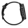 Viedpulkstenis GARMIN Forerunner 570 — 47 mm šīfera pelēks alumīnija korpuss, caurspīdīga melna silikona siksniņa