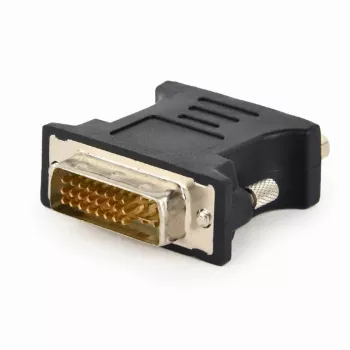 Kabeļu savienotāju adapteris DVI-A VGA 15-pin Gembird A-DVI-VGA-BK