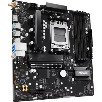 Mātesplate ASRock A620AM Pro-A WiFi AM5 mATX — AMD A620, Socket AM5, DDR5 līdz 256 GB, Wi‑Fi 6E, 2.5Gb LAN, HDMI 2.1