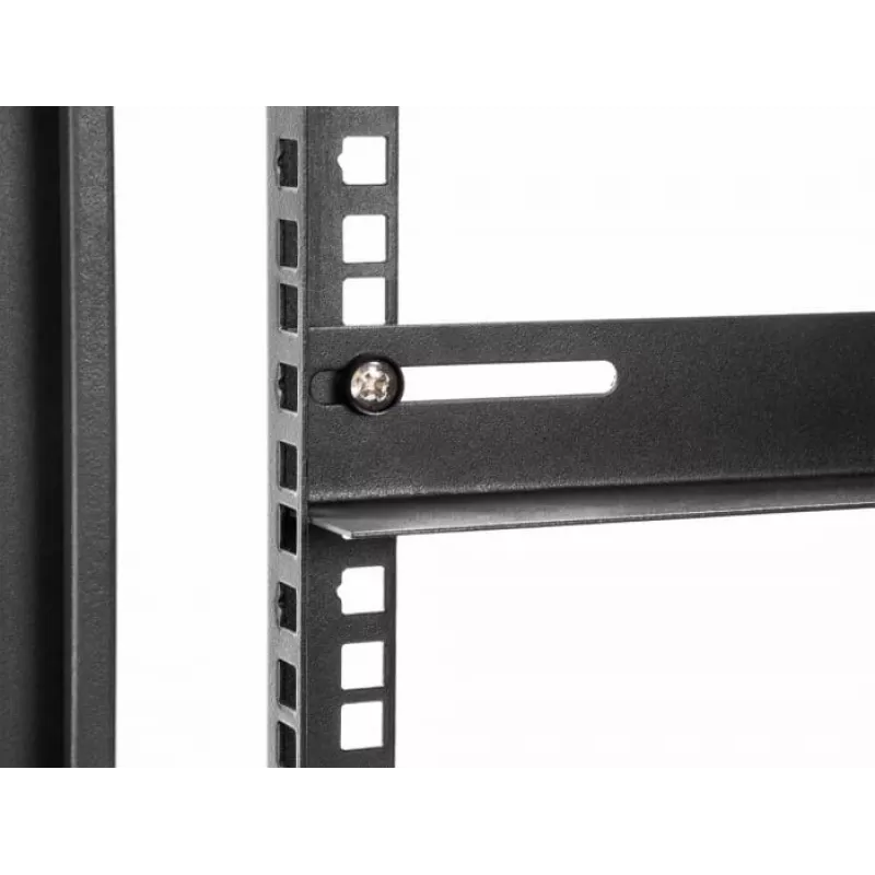Montāžas kronšteins DeLOCK 19 collu 450x40mm 2 gabali Melns Metāls