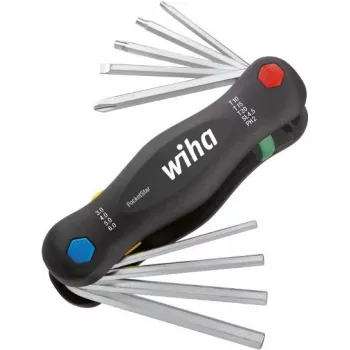 Kabatas instruments Wiha PocketStar 12 cm stikla šķiedras multirīks, kompakts pārnēsājams rokas instruments