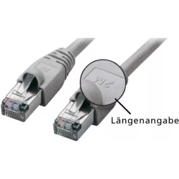 Tecline exertis Connect - komutācijas kabelis - RJ-45 (V) uz RJ-45 (V) - 7,5 m - SFTP - CAT 5e - pelēks (71607)