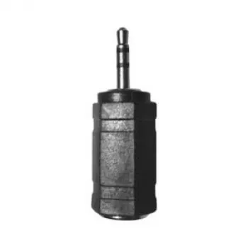 Stereo austiņu adapteris LOGILINK GA1103 — 3.5 mm stereo mini ligzda (māte) uz stereo mikro spraudni (tēvs), melns