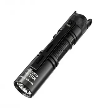 Rokas lukturis Nitecore MT1A Pro — LED 50 lm, uzlādējams caur USB, 1100 mAh, alumīnijs, ūdensizturīgs, triecienizturīgs, melns