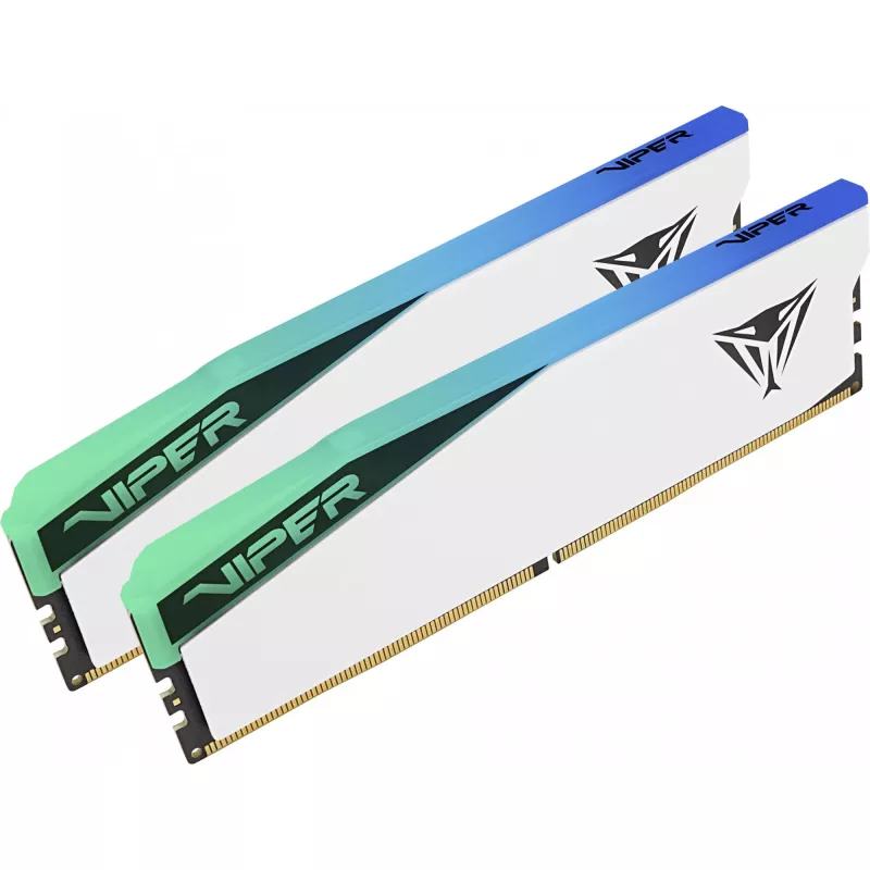 DIMM 48 GB DDR5-6000 (2x 24 GB) Dual-Kit, atmiņa balta, PVER548G60C42KW, Viper Elite 5 RGB, INTEL XMP, AMD EXPO