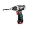 Pistol Grip Drill Metabo PowerMaxx BS Basic 1400 RPM, Melns, zaļa
