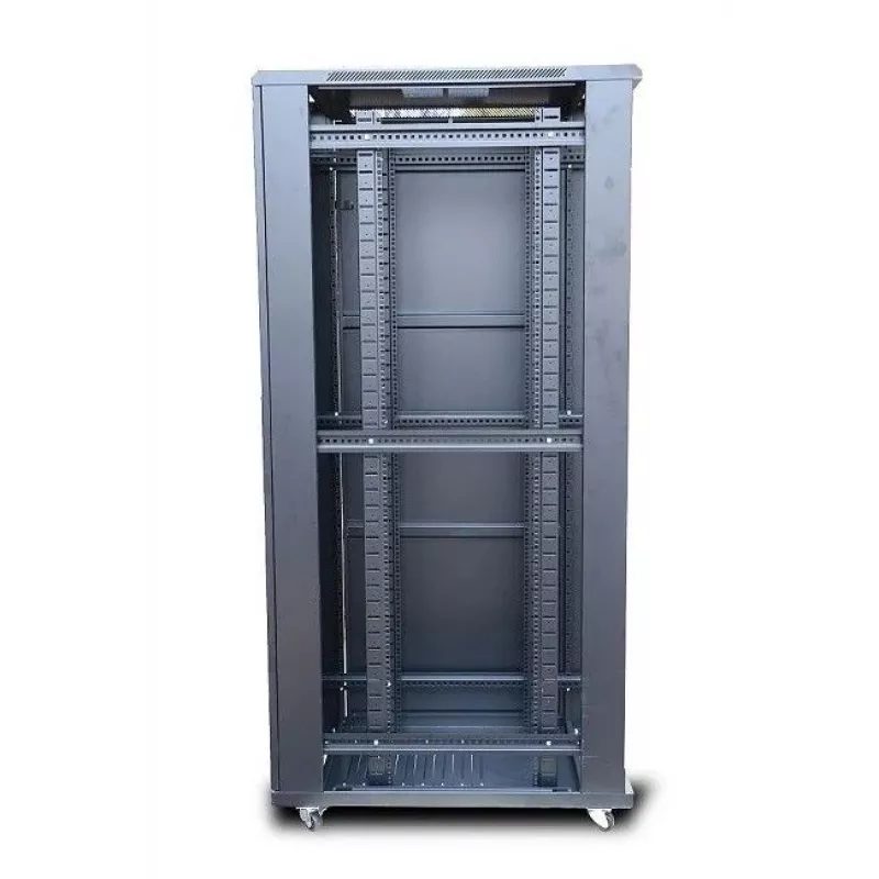 Brīvi stāvošs statīvs Extralink 42U 800X800 STĀVOŠS RACK SKAPIS MELNS 1400 kg ietilpība