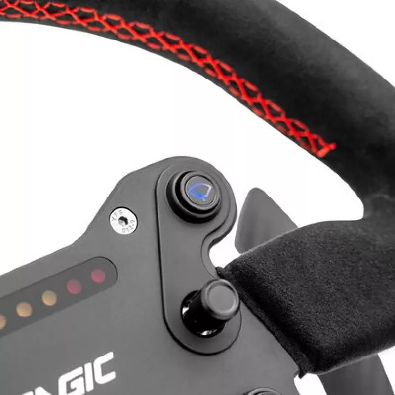 Stūres rats Simagic GTS Alcantara S202 — ar Alcantara pārklāts sim sacīkšu stūres rats, modelis S202