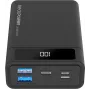 RealPower PB-20k PD - Melns - Austiņas/austiņu komplekts - MP3/MP4 - Mobilais tālrunis/viedtālrunis - Viedpulkstenis - Planšetdators - Taisnstūrveida - 20000 mAh - USB - 74 Wh (306949)