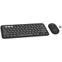 Logitech Pebble 2 Combo tastatūra ar peli iekļautu RF bezvadu + Bluetooth QWERTY dāņu - somu - norvēģu - zviedru grafīta (920-012257)