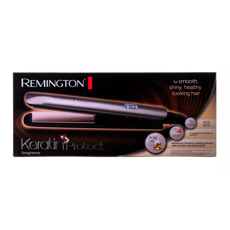 Remington S8540 matu veidošanas instruments Taisnošanas gludeklis Silts melns, Bronza 1.8 m