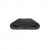 Portatīvais lādētājs Silicon Power QP15 10000 mAh, LiPo, 2x USB-A + 2x USB-C, Micro-USB ieeja, melns