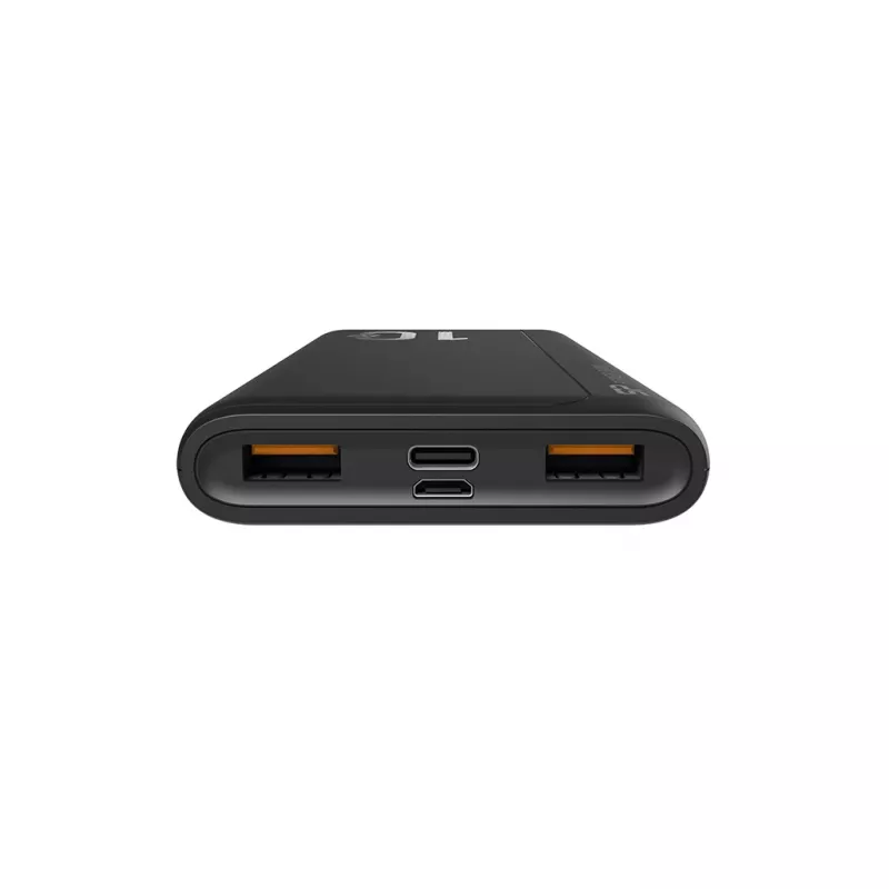 Portatīvais lādētājs Silicon Power QP15 10000 mAh, LiPo, 2x USB-A + 2x USB-C, Micro-USB ieeja, melns