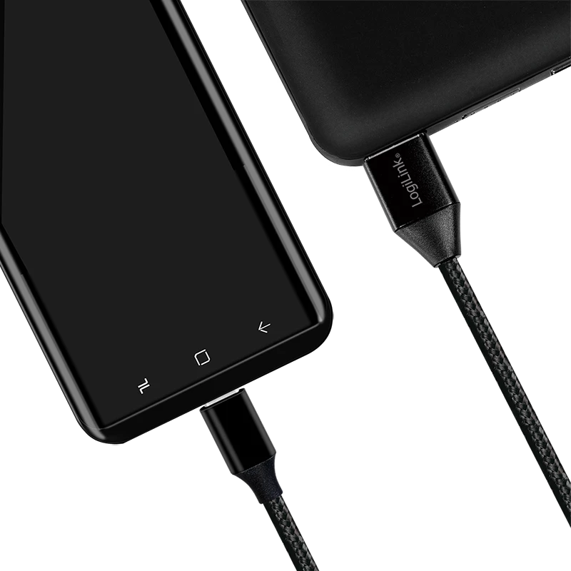 LogiLink - USB kabelis - USB-C (M) uz USB (M) - USB 2.0 - 5 V - 3 A - 30 cm - Melns
