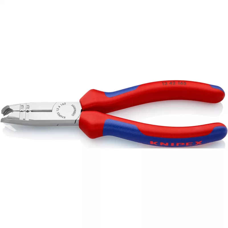 Knaibles Knipex 13 42 165, maksimālais caurules diametrs 1,3 cm, roktura materiāls: plastmasa