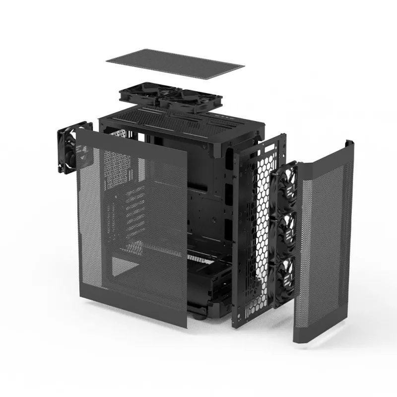 PC korpuss I4 ATX Mid Tower 6 ventilatori