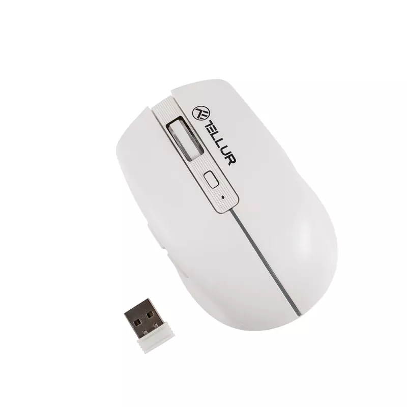 Tellur Silent Click Wireless pele Balts